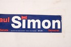 Paul Simon For Senate Bumper Sticker 11 5 X 3 Inches Unused