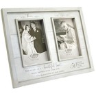 Abbey   Ca Gift Then   Now Photo Frame 12-inch X 9 5-inch Rustic Woodgrain