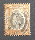 Hong Kong Kevii 1903 4  10 - Fine Used  Chalk Surfaced Paper 