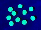 Vintage Green Pinch Uranium Glass Beads 7mm Czech 10pcs