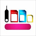 Sim Card Adapter 5-in-1 Nano   Micro Sim Card Adapter Kit Converter High Quality
