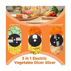 3 In 1 Electric Vegetable Dicer Slicer For Commercial   Home Use  Multifuncti   