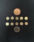 Vintage 14k Solid Yellow Gold Lincoln Cent Tiny Penny Jewelry Charm Pendant Ring