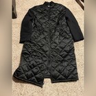 Dkny Women s Nwt Black Long Puffer Coat With Baseball Collar Size Xl