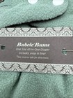 2 Bubele Bums One Size Reusable Cloth Diapers Cover With Insert Sage Bamboo