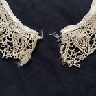 French Antique Lace With Collar Ribbon Motif