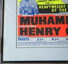 Original 1966 Muhammad Ali Vs Henry Cooper On-site Boxing Poster Framed Pristine
