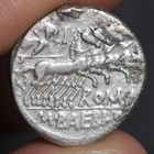 Roma Head Denarius Ancient Roman Republic Silver Coin 137bc Baebius Tampilus