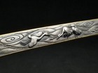 Japan Antique Edo Era Goto School Heron Wave Kozuka Silver Shakudo Box Sword 