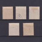 China Hoi Hao France 1906  Sc  34-38  Cv  47  Part Set  Used