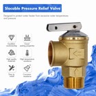 Vav Pressure Relief Valve  3 4  Thread 210f Max 150 Psi made Of Lead-free Copper