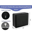 Multifold Paper Towel Dispenser Wall Mount  black   Folded Hand Towel Dispenser