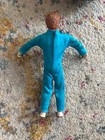 Original Evel Knievel Figure W  Light Blue Stunt Cycle Racing Outfit