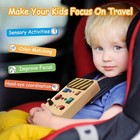 Busy Board Toys For Ages 2-4 Toddler Boy Toys 2-3  Wooden Travel Toys With Light