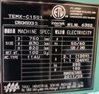 Tajima 1 Head Embroidery Machine   15 Needle   15 Color   Used