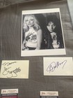 Deborah Harry And Joan Jett Signed Index Cards Jsa Certified The Runaways