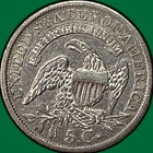 1833 Capped Bust Half Dime Choice Almost Uncirculated Au  Coin  39472