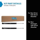 Trq Rear Shock Absorber Set Compatible With 2015-2019 Hyundai Sonata 2017-2020