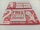 Lot Of 2 Vintage Advertising Ephemera 1959 Squirt Soda 2 Pack Carton Jd