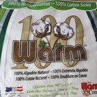 Warm 100 Percent Natural Cotton Batting Queen Size Bed Quilt 90  X 110  New