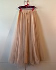 Tulle Skirt Women Streetwear Elastic High Waist Mesh Pleated Skirts Elegant
