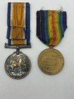 Victory   War Medal Pair - Named A  Hollingbery