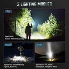 250 000 Flashlights High Lumens  Ipx7   Zoomable Xhp-90 Led Super Bright Rech   