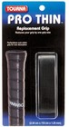 Tourna Pro Thin Replacement Grip  2 54 Cm X 110 Cm X 1 25 Mm - Black  2-pack 