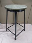 Vintage Industrial Metal Steel Stool With Wood Seat Chair Mid Century Modern 22 