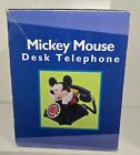 Mickey Mouse Desk Telephone In Box W  Accessories