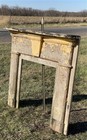 Antique Fireplace Mantel Surround  50 5x47  Architectural Salvage Rustic  A190