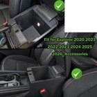 Center Console Organizer Tray Compatible With Ford Explorer 2020 - 2026 Black 