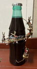 Coca Cola Coke Animated Christmas Holiday Tree Topper Santa reindeer Circling