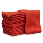 1000 Red Shop Rags Towels 12x14 Industrial B-grade Cleaning Cloths Bulk