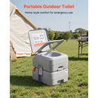 Uimoso Portable Outdoor Toilet With 5 3 Gallon Flush For Camping And Hiking