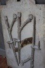 Weathervane Mold Sign Stakes Antlers Makes Copper Relief Cast Metal