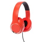 New Superior Bass Jaxx Stereo Over Ear Foldable Headphones W  Microphone - Red