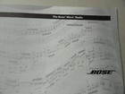 Bose Wave Radio - Owners Guide User Manual Original Instruction Booklet