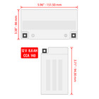 Agm Battery For Honda Cbr600rr 2003-2016 Cbr600r Cbr600ra Abs 2009-2020