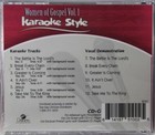 Women Of Gospel Volume 1 Christian Karaoke Style New Cd g Daywind 6 Songs