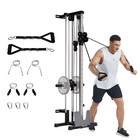 Wall Mount Cable Machine For Home Gym Lat Pulldown   Crossover Station Strength