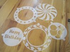Pampered Chef Cake Stencil Set 5 Stencils In Box