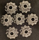 Set Of 7 19th Century Baccarat Style Crystal Candelabra Chandelier Bobeches