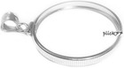 5 Cent Euro Coin Bezel Sterling Silver Coin Edge Frame Mount Pendant