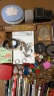 Vintage Junk Drawer Lot-jewlery  Buttons  Prizes  Collectibles pens watches 