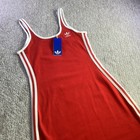 Adidas Originals Womens 3s Tank Dress Better Scarlet Red Maxi Size Small Nwt