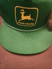 John Deere Snapback Trucker Hat Green Yellow Logo  
