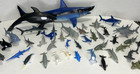 Large 43 Pcs Lot Realistic Plastic Shark Whale Dolphin Orca Figurine Beach Toy