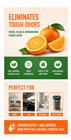 Pure Citrus Orange Air Freshener 4 Oz Natural Non-aerosol Spray Pack Of 3