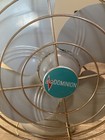 Vintage Gray Dominion 10  4 Blade Oscillating Table Fan Art Deco